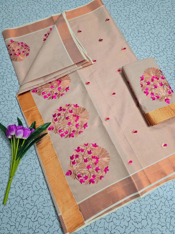 Kerala Tissue Cotton Saree